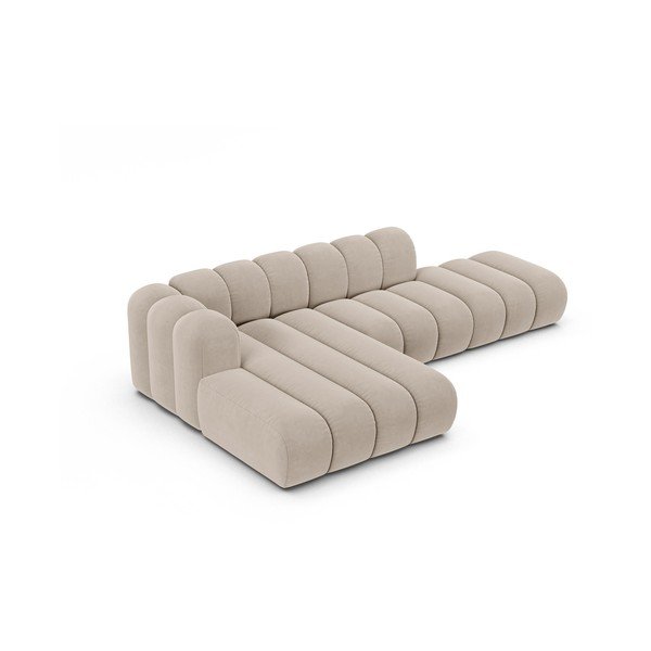 Béžová rohová pohovka (levý roh) Lupine – Micadoni Home-image-2