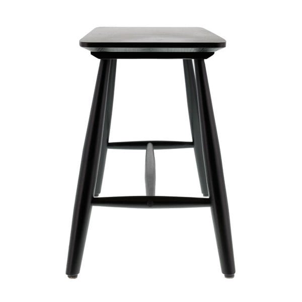 Černý konzolový stolek z dubového dřeva 90x28 cm Bast - Villa Collection-image-2