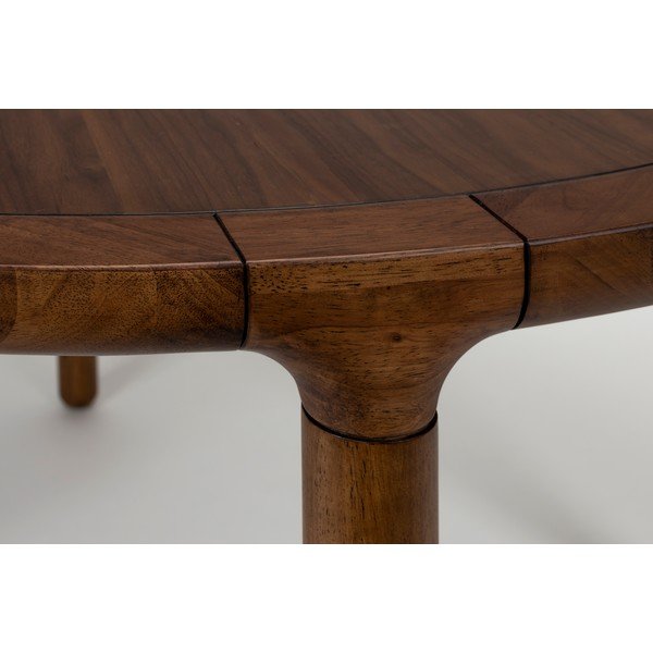 Kulatý jídelní stůl v dekoru ořechu ø 128 cm Storm – Zuiver-image-3