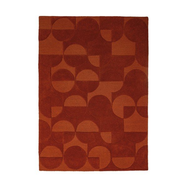 Ručně tkaný vlněný koberec v terakotové barvě 200x290 cm Gigi – Flair Rugs