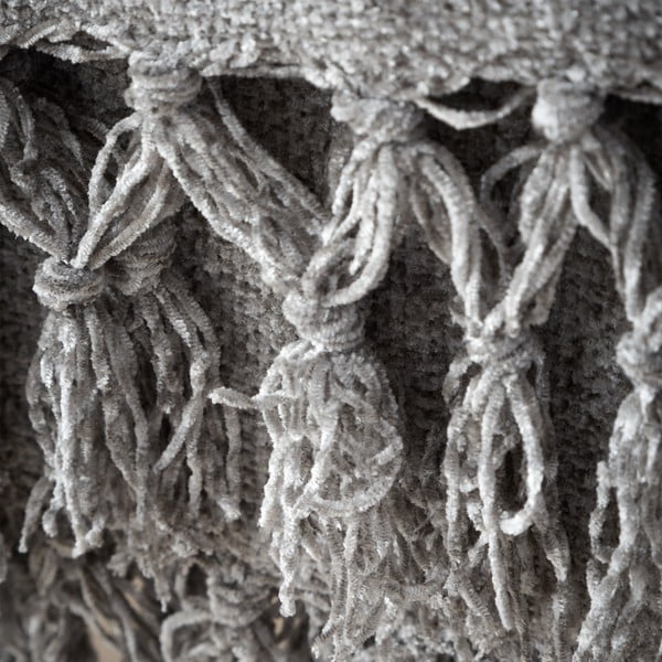 Šedá deka z žinylky 130x170 cm Wilson – Catherine Lansfield-image-2