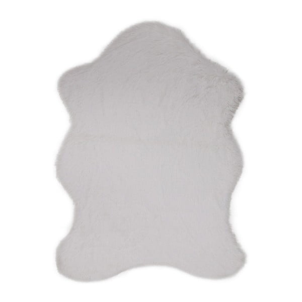 Bílý koberec z umělé kožešiny Tavsantuyu White, 80 x 105 cm