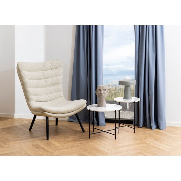 Kulatý odkládací stolek s mramorovou deskou  ø 42 cm Avila – Actona-image-1