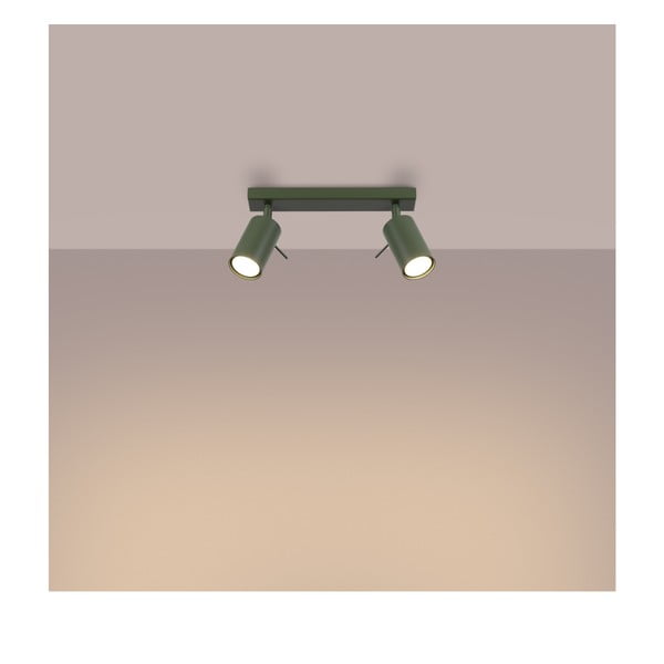 Zelené bodové svítidlo 6x30 cm Etna – Sollux-image-3