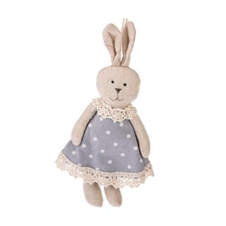 Sada 2 šedých velikonočních dekorací Dakls Ms. Bunny