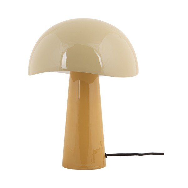 Okrově žlutá stolní lampa s kovovým stínidlem (výška 33 cm) Grato – Leitmotiv