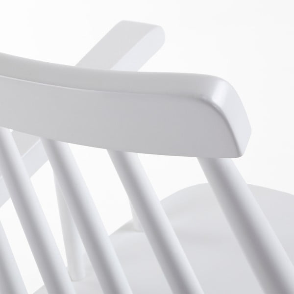 Bílá jídelní židle ze dřeva kaučukovníku Kave Home Kristie-image-4