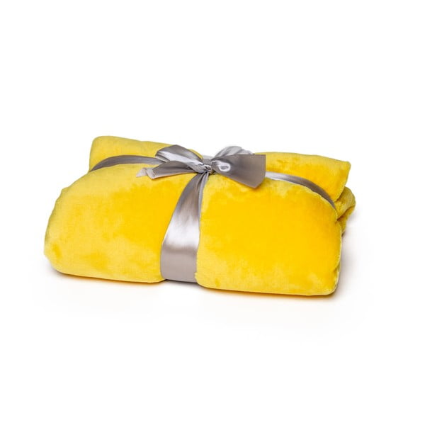 Žlutá deka Tarami, 200 x 150 cm