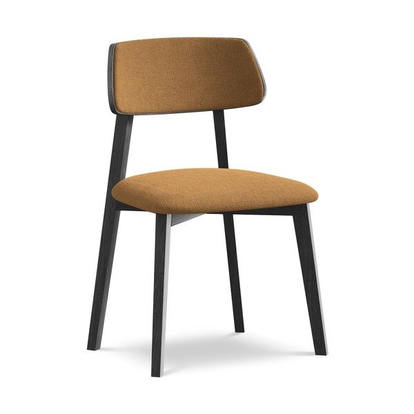 Jídelní židle z masivního dřeva v terakotové barvě Niu – Makamii