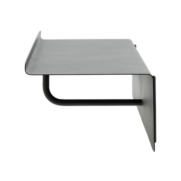 Černý ocelový nástěnný věšák s poličkou 21,5 cm A-Coat – Zone-image-4