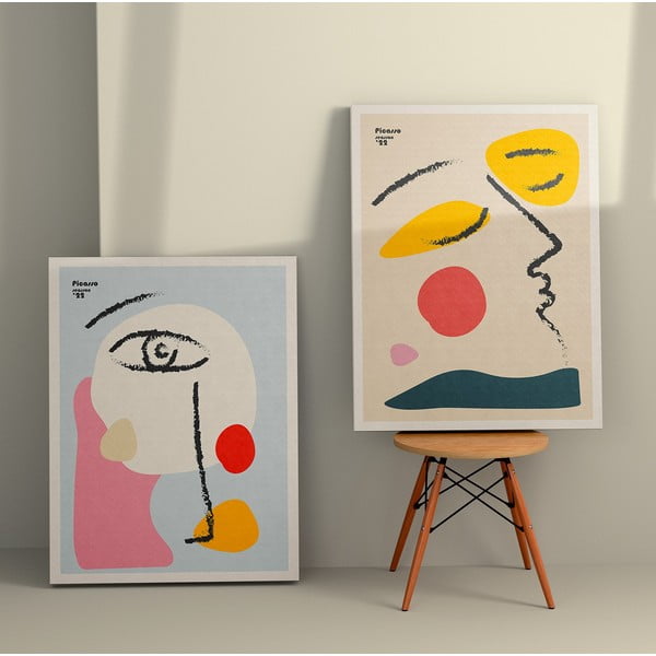 Obrazy v sadě 2 ks 50x70 cm Faces – Wallity-image-1