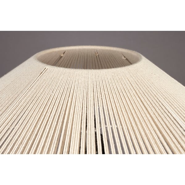 Černobílá stolní lampa s textilním stínidlem (výška 62 cm) Elon – Dutchbone-image-4