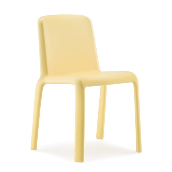 Žlutá židle Pedrali Snow Junior
