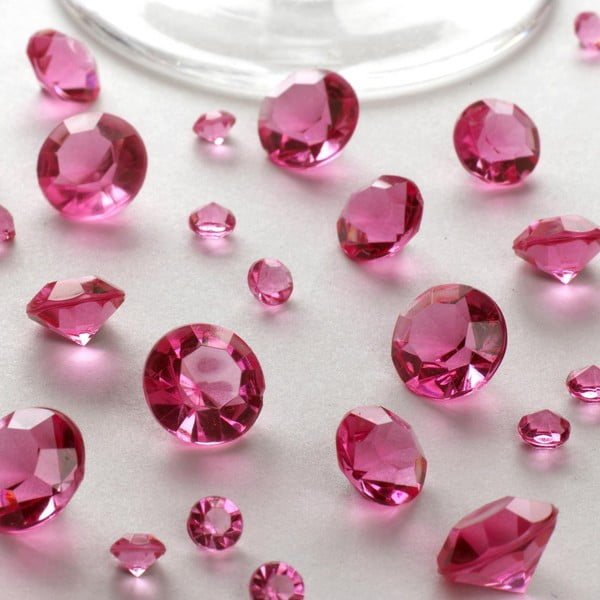 Růžové dekorativní krystaly Neviti Party, 100 g