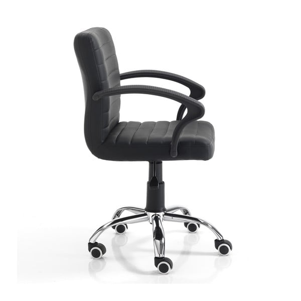 Černá kancelářská židle na kolečkách Tomasucci Pany-image-1