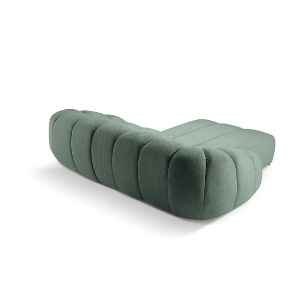 Světle zelená rohová pohovka (levý roh) Diana – Micadoni -image-3