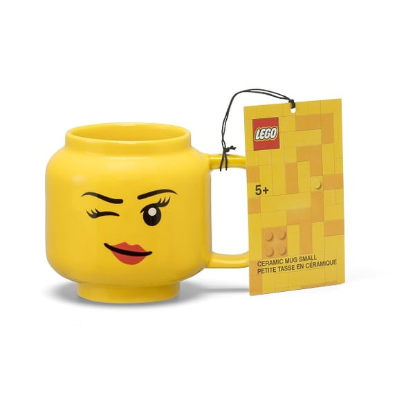 Žlutý keramický dětský hrnek 255 ml Head – LEGO®-image-3
