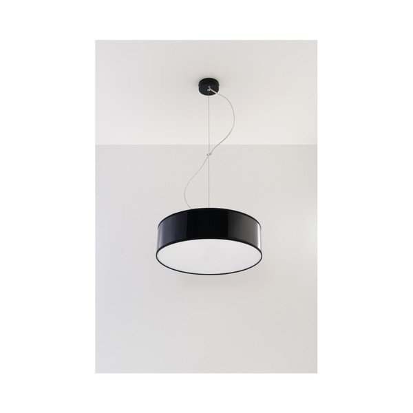 Černé stropní svítidlo Sollux Atis-image-3