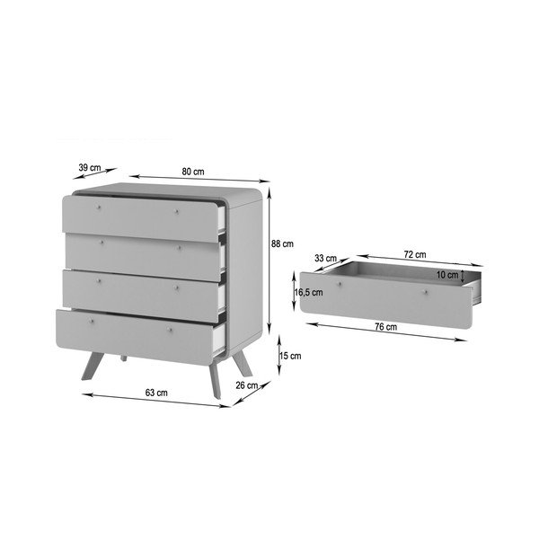 Bílá vysoká komoda 80x88 cm Caitlin – Støraa-image-4