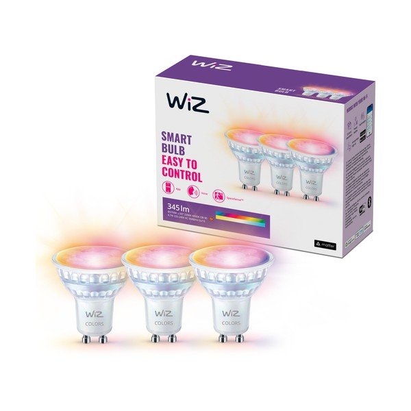 LED smart žárovky v sadě 3 ks GU10, 5 W – WiZ