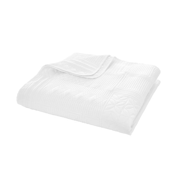 Bílý prošívaný přehoz 220x230 cm Folkstone Geo – Catherine Lansfield