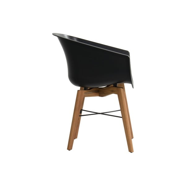 Černé plastové zahradní židle v sadě 2 ks Amalia – Hartman-image-3