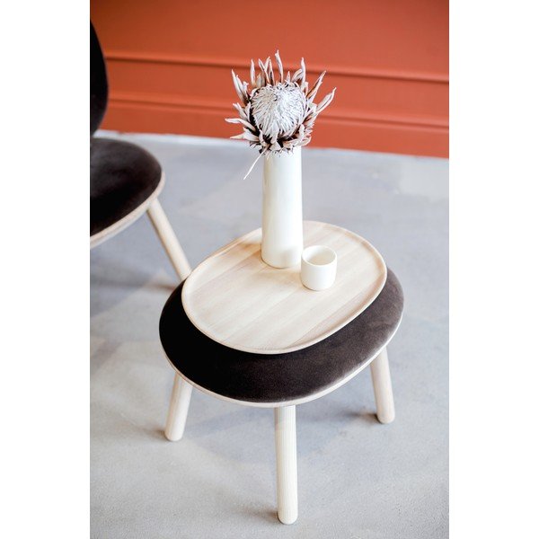 Béžová podnožka z ovčí vlny EMKO Naïve-image-1