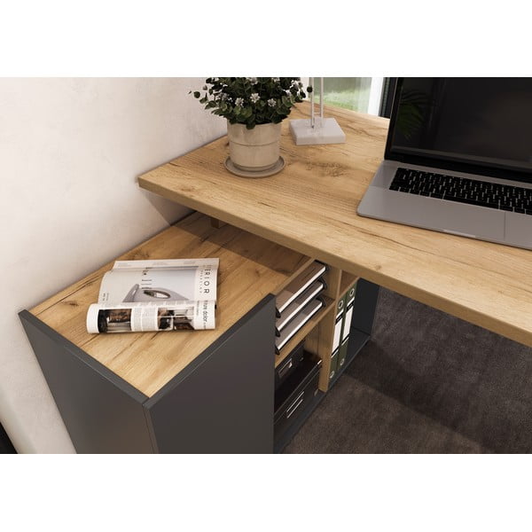 Rohový pracovní stůl 90x120 cm Adrano – Germania-image-1