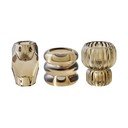 Skleněné svícny v sadě na čajovou svíčku 3 ks – House Nordic