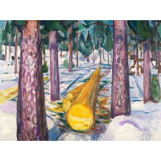 Reprodukce obrazu Edvard Munch - The Yellow Log, 60 x 45 cm