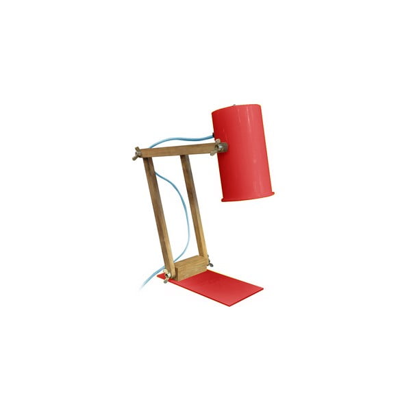 Červená stolní lampa Red Cartel Baltic, 58 cm