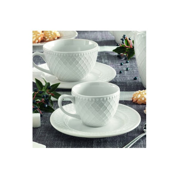 Sada 2 šálků s podšálky Brandani Burlesque, 200 ml-image-1