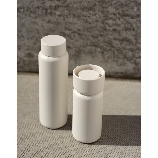 Béžový termo hrnek z nerezové oceli 400 ml Singles – Zone-image-1