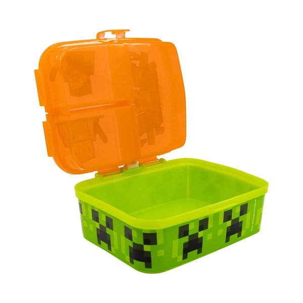 Oranžový plastový dětský svačinový box Minecraft – STOR-image-3