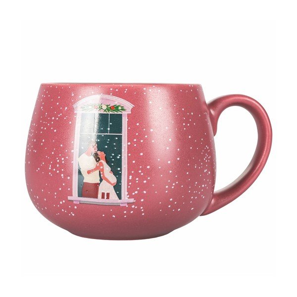 Růžový vánoční porcelánový hrnek 400 ml Pink Xmas - VDE Tivoli 1996-image-1