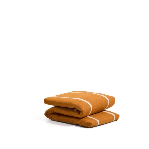 Oranžový zahradní podsedák na lehátko 50x175 cm Daila – Kave Home-image-3