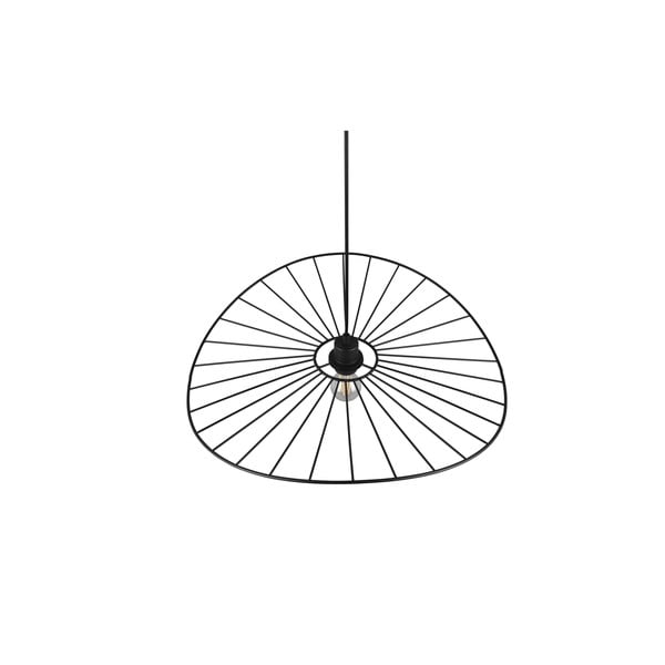 Matně černé závěsné svítidlo ø 60 cm Chapeau – Reality-image-3