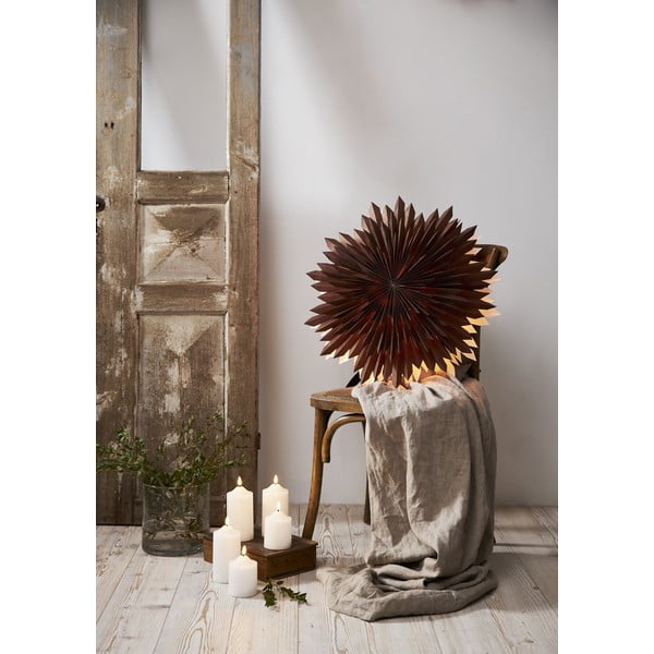 Hnědá vánoční dekorace Star Trading Ice, ø 60 cm