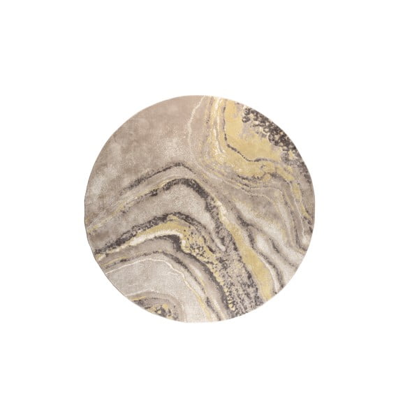Žluto-krémový kulatý koberec ø 200 cm Solar – Zuiver