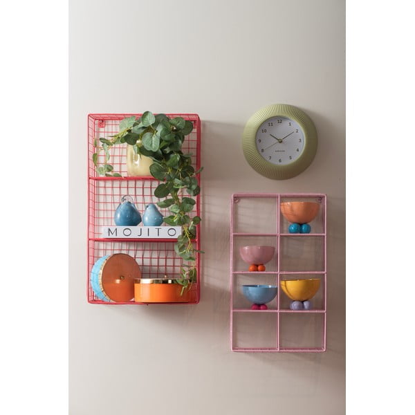 Modrý dekorativní kovový úložný box ø 16x6 cm Double Funky – PT LIVING-image-3