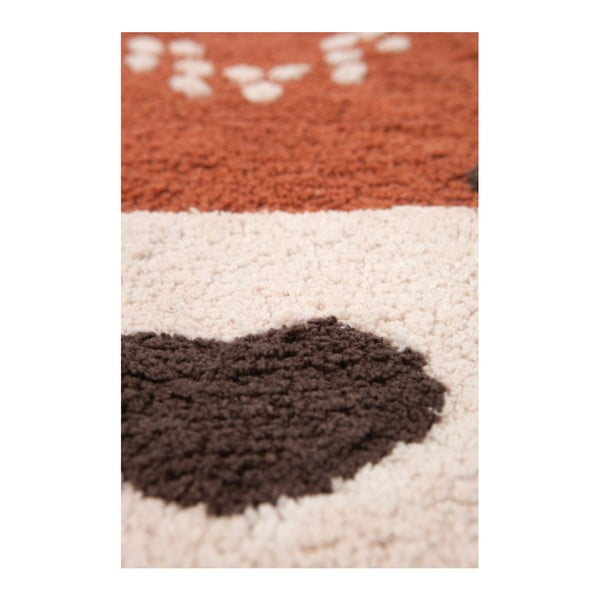 Kaštanově hnědý bavlněný koberec Nattiot Little Wolf, 70 x 110 cm-image-2