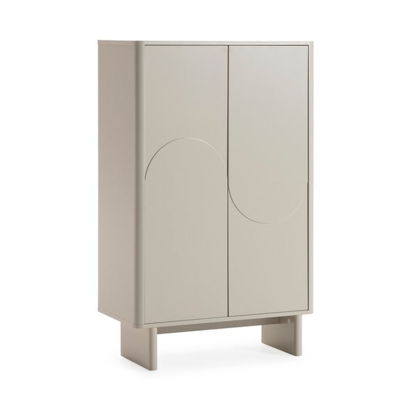 Krémová skříňka 80x130x40 cm Solei – MOME-image-4