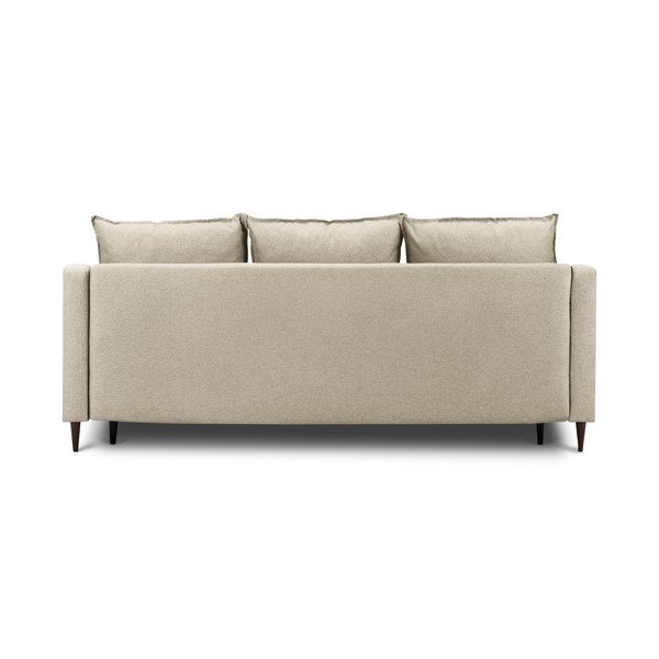 Béžová rozkládací pohovka s úložným prostorem Mazzini Sofas Ancolie, 215 cm-image-4