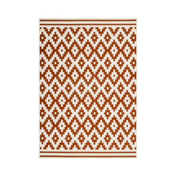Oranžovo-bílý koberec Kayoom Stella 300, 160 x 230 cm