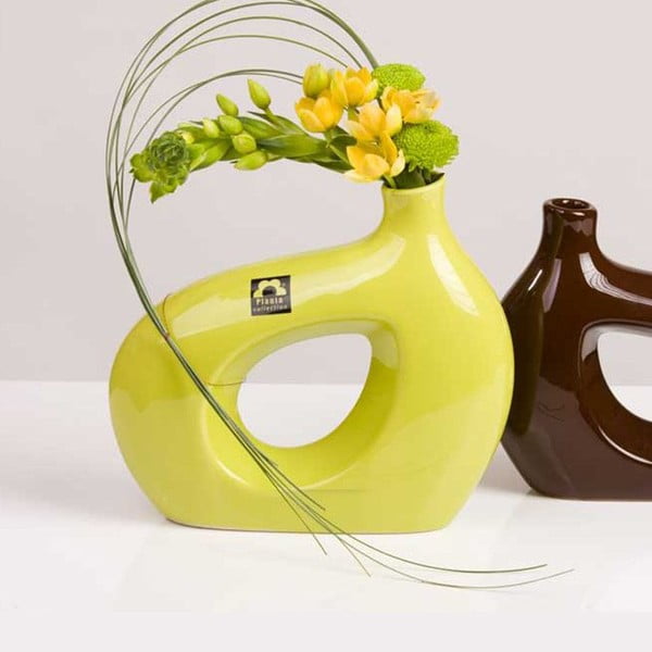 Váza Marna 21 cm, zelená