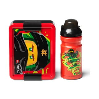 Set červeného svačinového boxu a lahve na pití LEGO® Ninjago Classic