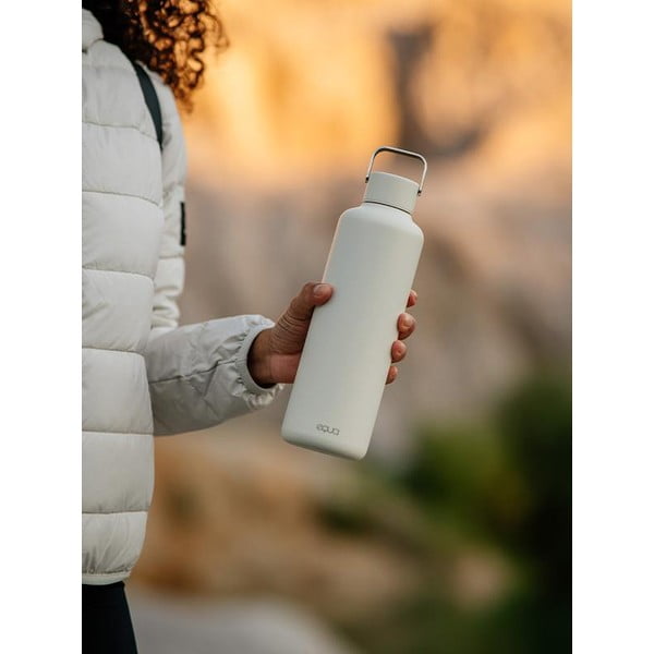 Bílá nerezová láhev Equa Timeless, 1 l-image-2
