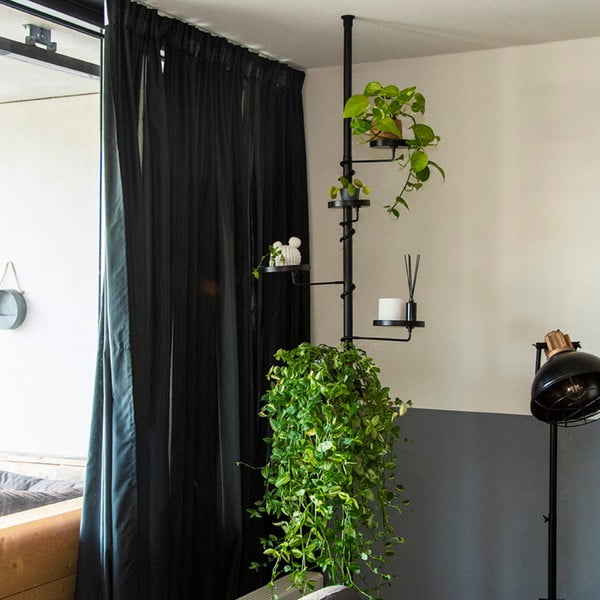 Černý teleskopický etažér na květiny Esschert Design, délka 210 - 301 cm-image-1