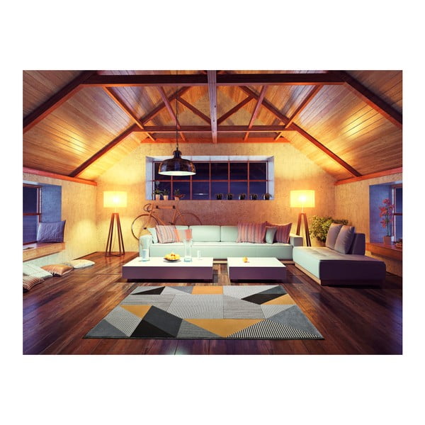 Oranžovo-šedý koberec Universal Gladys Duro, 60 x 120 cm-image-1