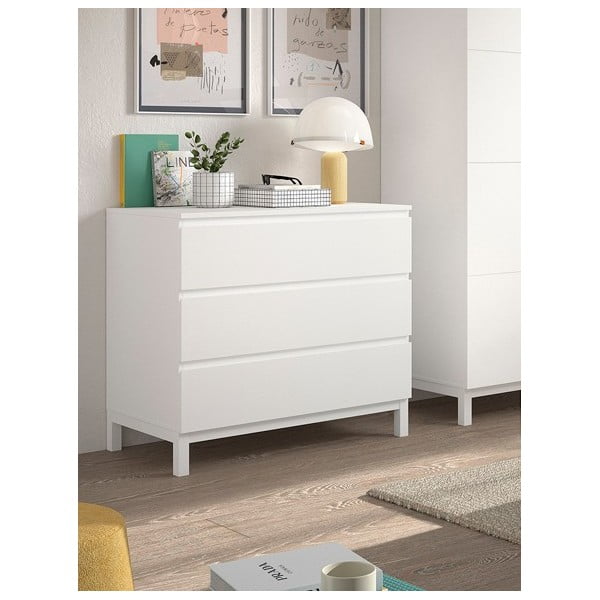 Bílá dětská komoda 99x89x57 cm Eva – Vipack-image-1